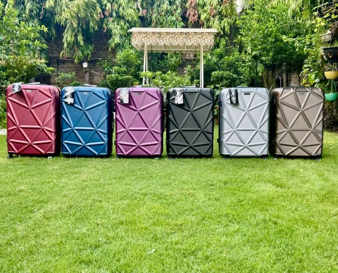Geometric 3-Piece Hardshell Luggage Set
