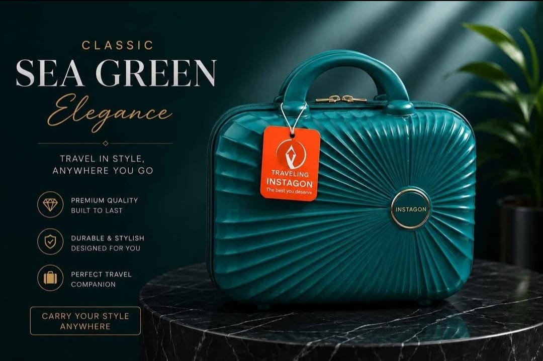Premium Hard Shell Travel Vanity Case