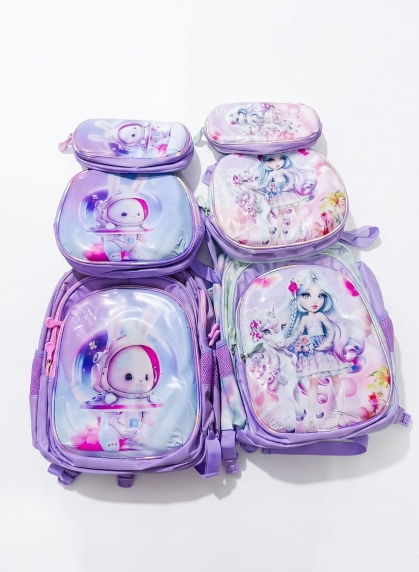 Kids Character School Bag Set