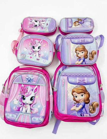 Kids Character School Bag Set