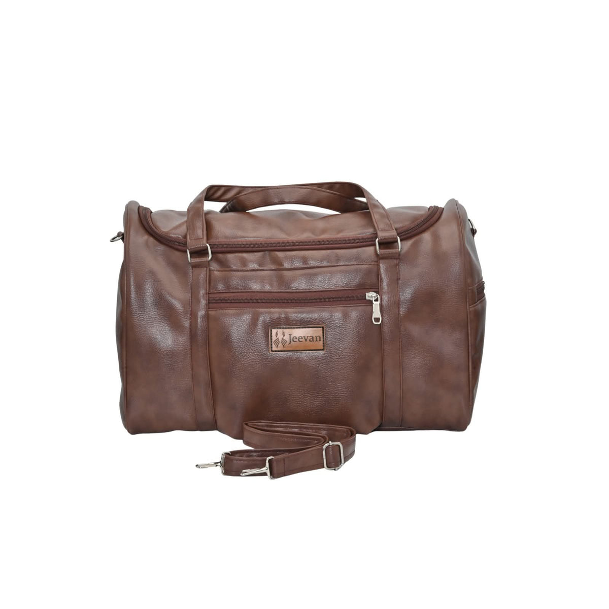 Premium Leather Travel Duffle Bag