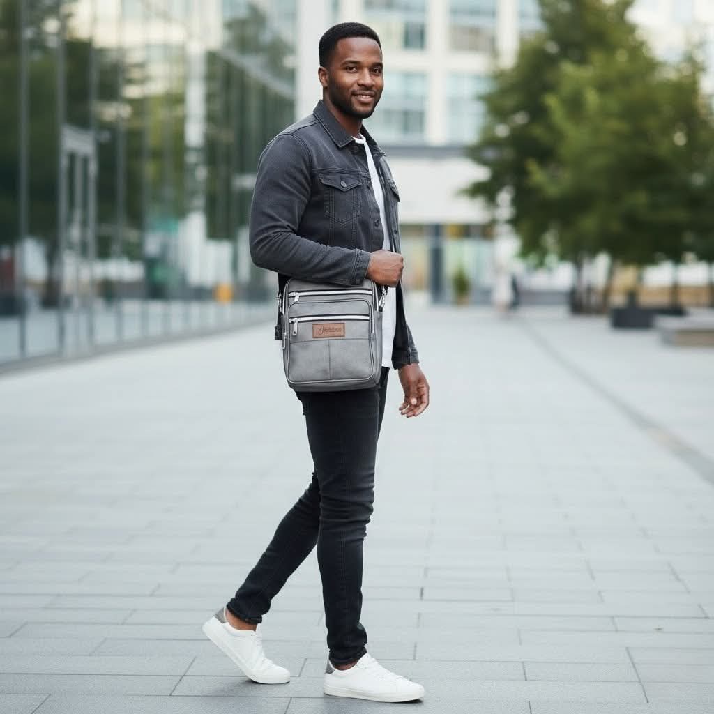 Premium Multi-Pocket Crossbody Bag