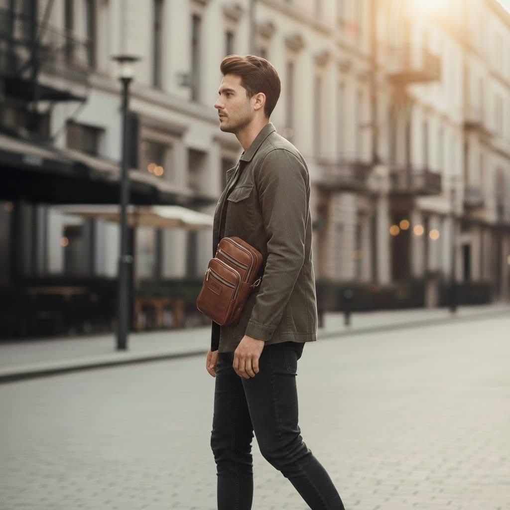 Premium Multi-Pocket Crossbody Bag
