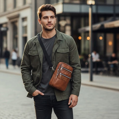 Premium Multi-Pocket Crossbody Bag