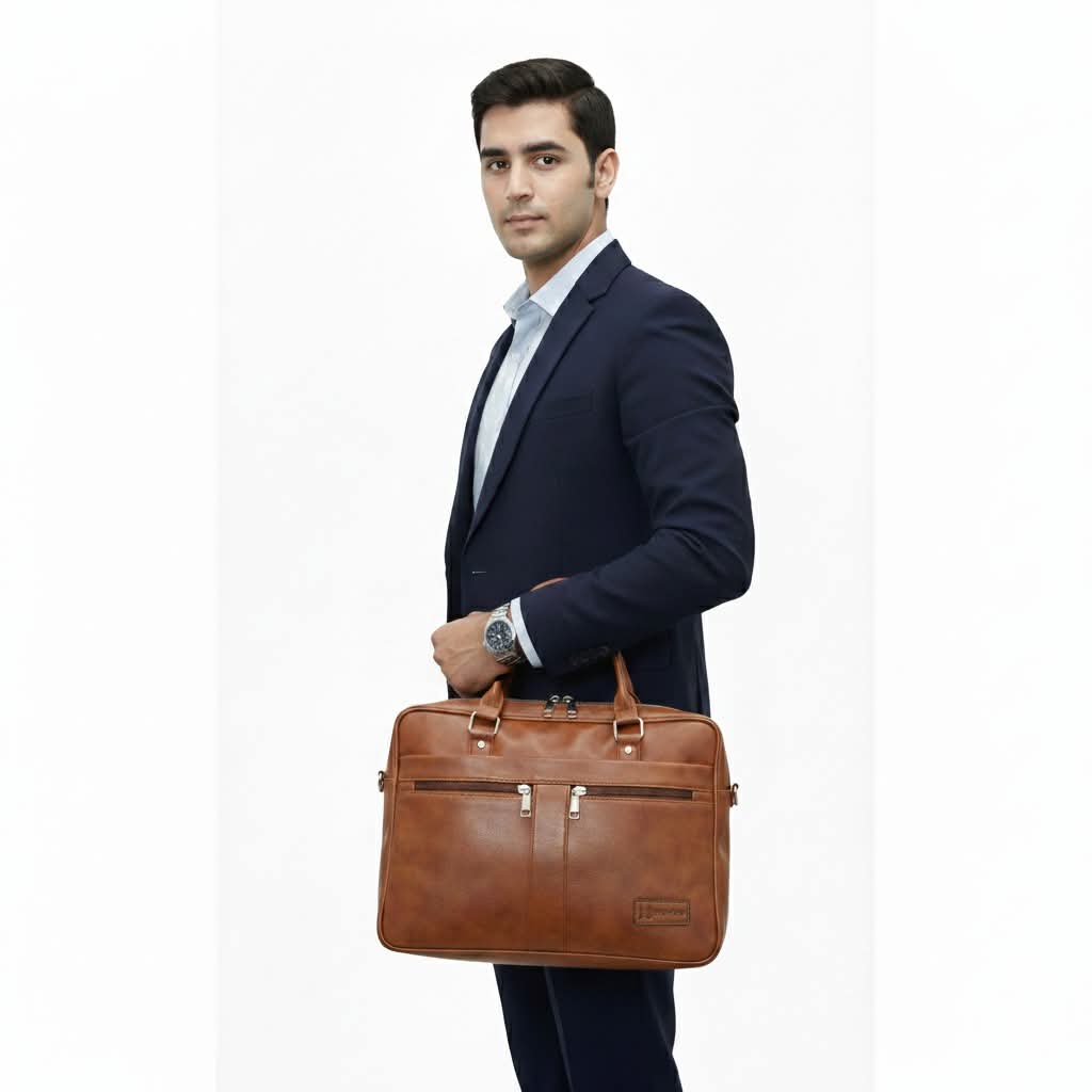 Executive Leather Laptop Bag