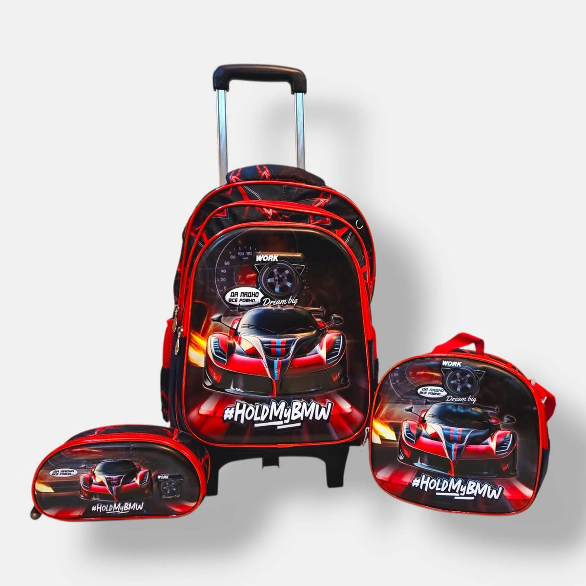 Mermaid Kids Trolley Backpack Set